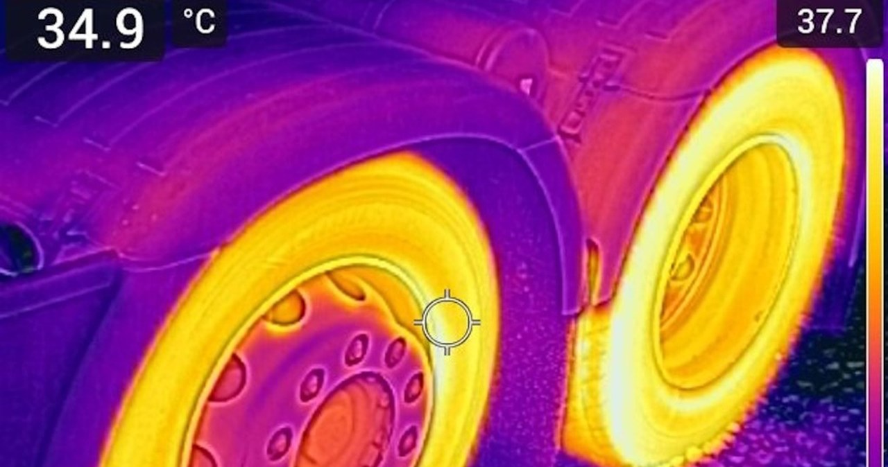 Kamera termowizyjna wykryje każdą wadę opon. Tak tropią śmiertelne zagrożenia na drogach