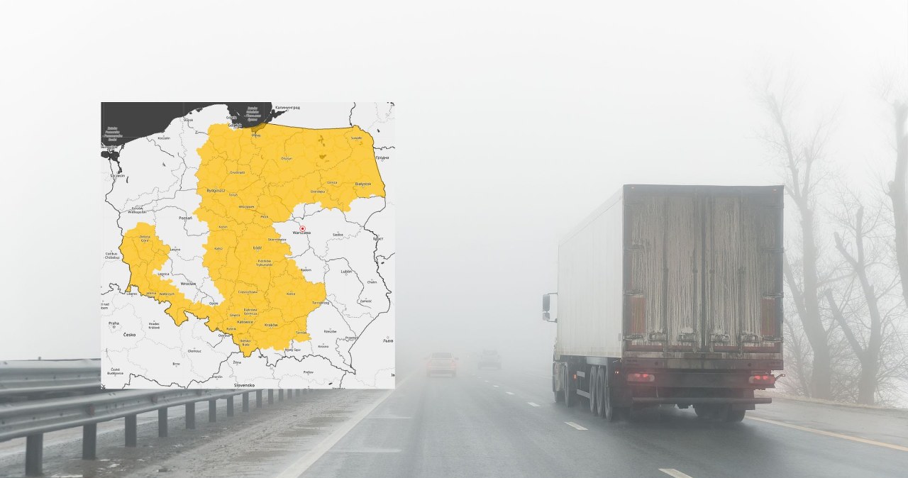 To będzie mglista noc. Ostrzeżenia dla 13 województw