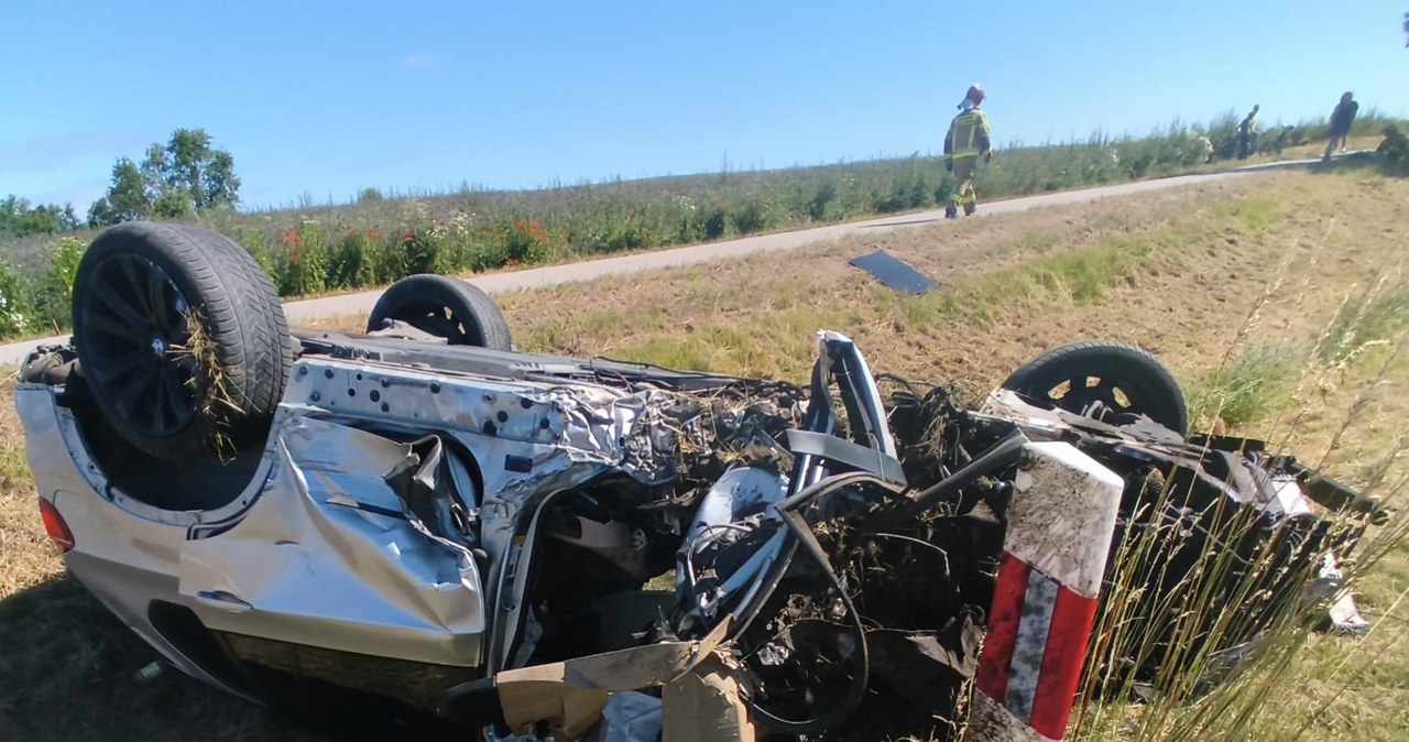 Groźny wypadek koło Mrągowa. Siedem osób rannych, sprawca nietrzeźwy