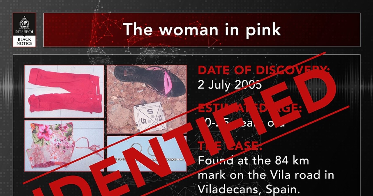 Tajemnicza śmierć w Hiszpanii: Po 20 latach poznaliśmy tożsamość "kobiety w różu"