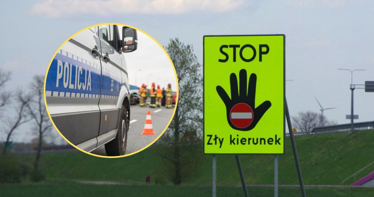 87-latek wjechał na A4 pod prąd i doprowadził do "czołówki"