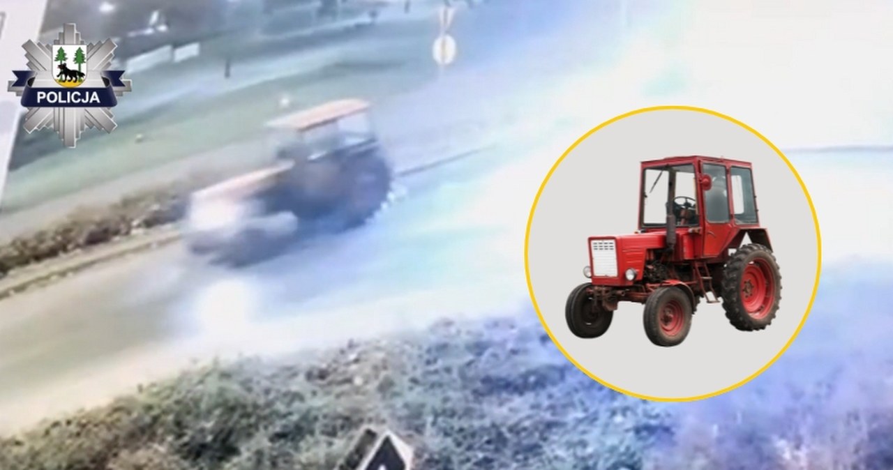 Nie wiedział, gdzie jest i dokąd jedzie. Traktorem pokonał 90 km