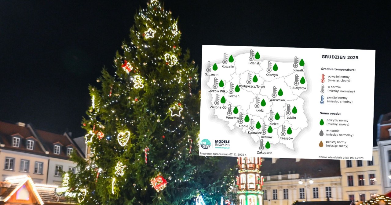 Pogoda na święta i sylwestra. Dobre wieści tylko dla wschodniej Polki