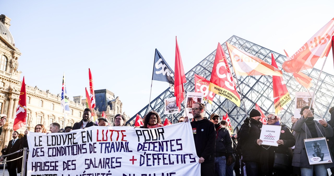 Strajk w paryskim Luwrze. Muzeum zamknięte