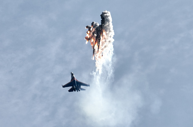 „Wyeliminowano rosyjskiego terrorystę powietrznego”. Su-35 zestrzelony
