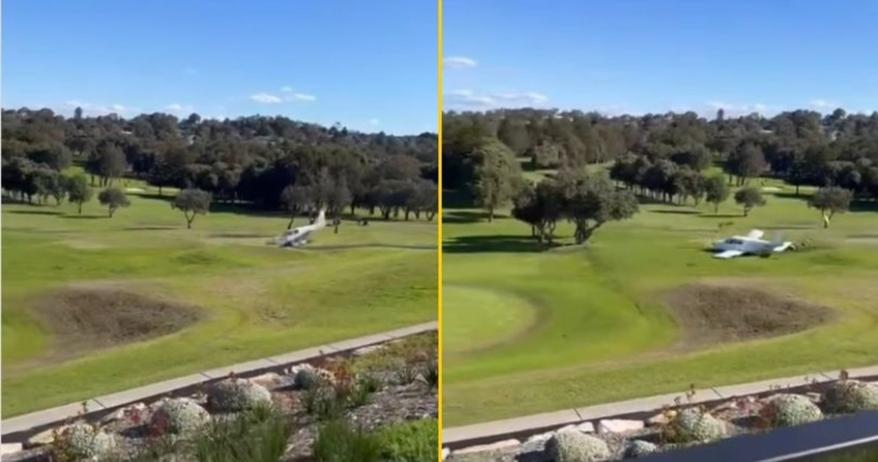 Golfiści byli w szoku. Nagle na polu rozbił się samolot WIDEO