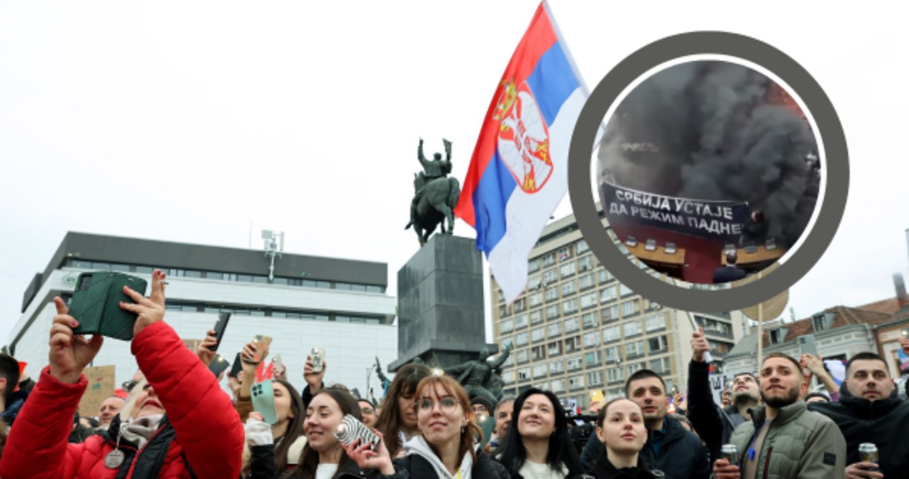 Awantura w serbskim parlamencie. Opozycja użyła granatów dymnych i gazu łzawiącego