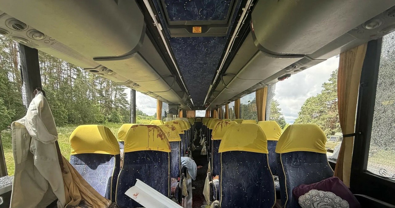 Rosja oskarża Ukrainę o atak na autobus z dziećmi z Białorusi