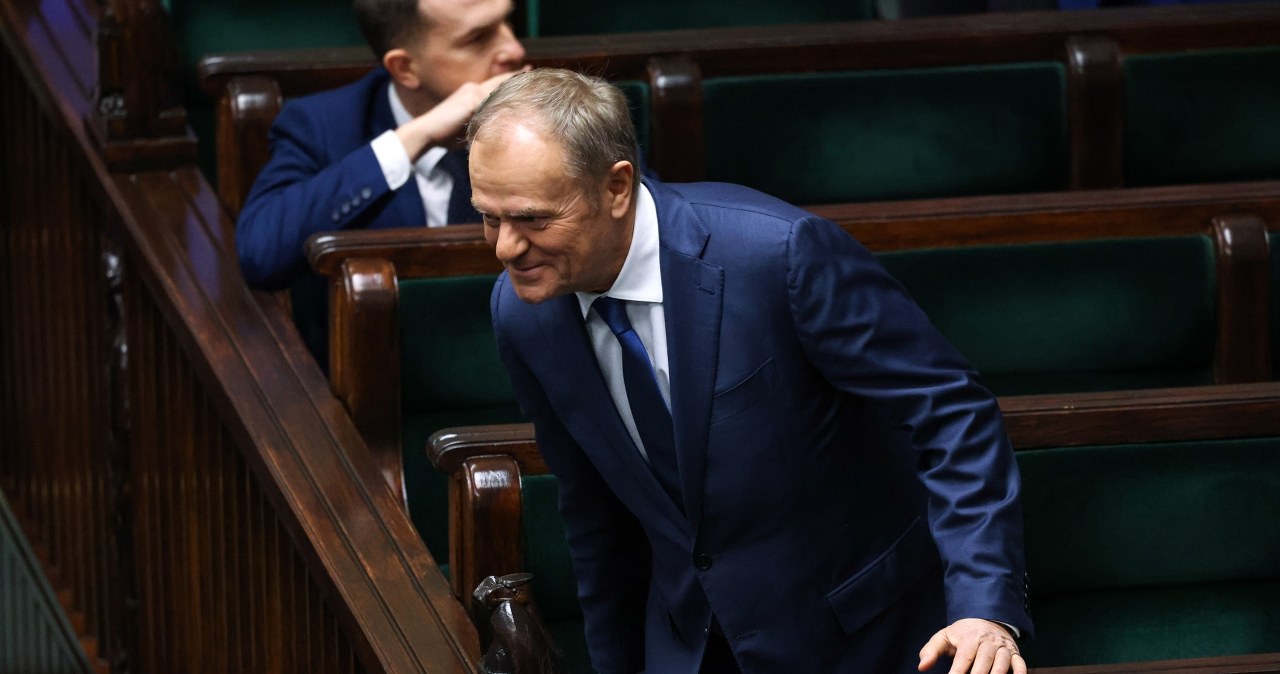 Tusk: Na twarzy Nawrockiego maluje się "niemalże rozpacz"