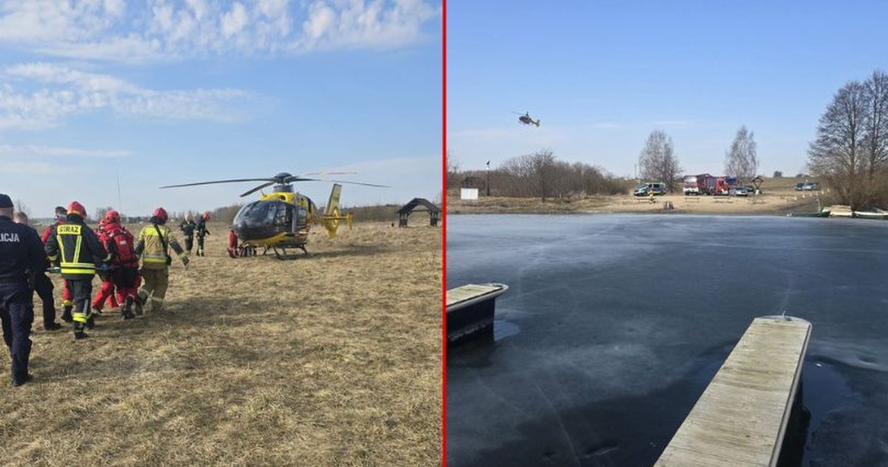 Temperatura jego ciała wynosiła 22 stopnie Celsjusza. Mężczyzna leżał na tafli jeziora