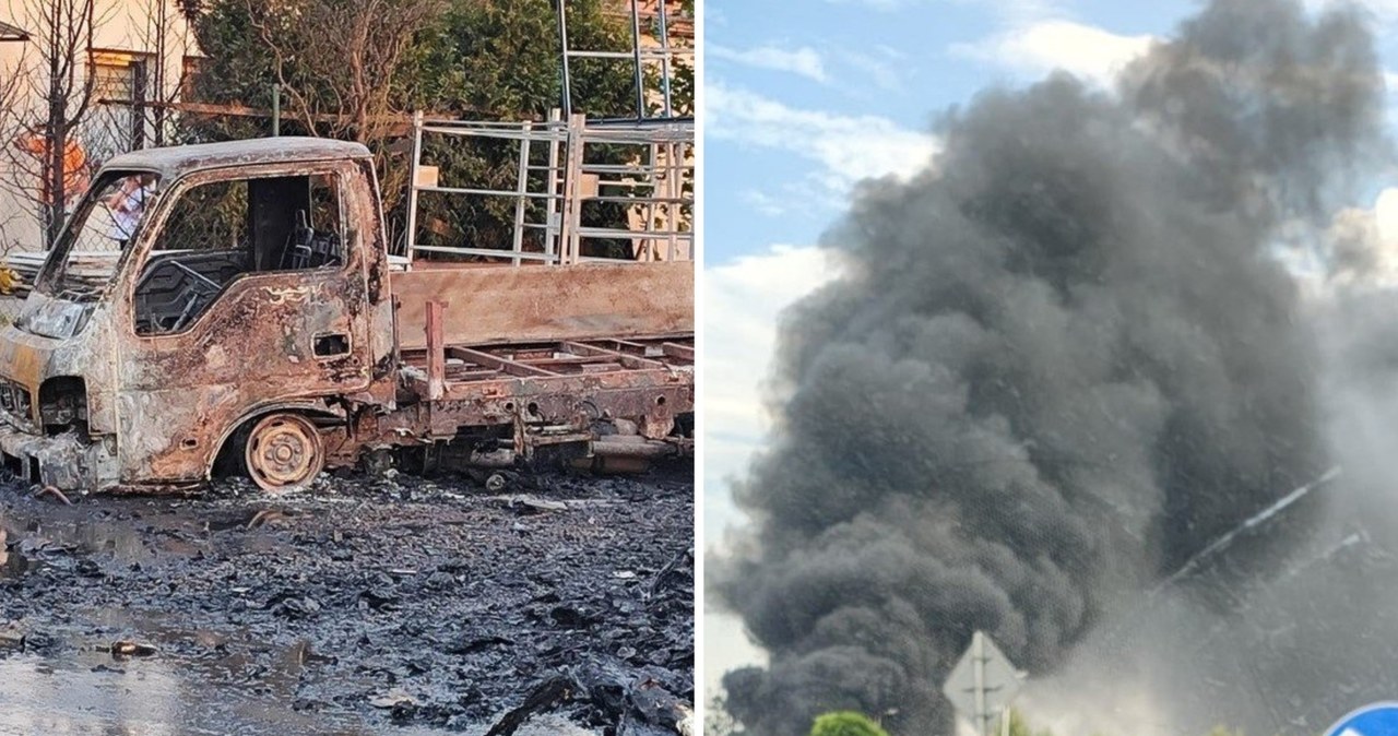 Pożar i eksplozje w Żorach. 33-latek zatrzymany