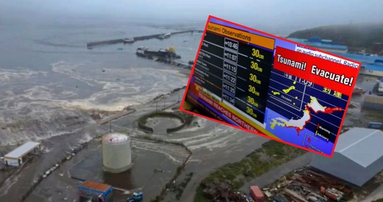 Najpierw cofnęła się woda, potem nadeszły fale. Tsunami pomknęło po Pacyfiku