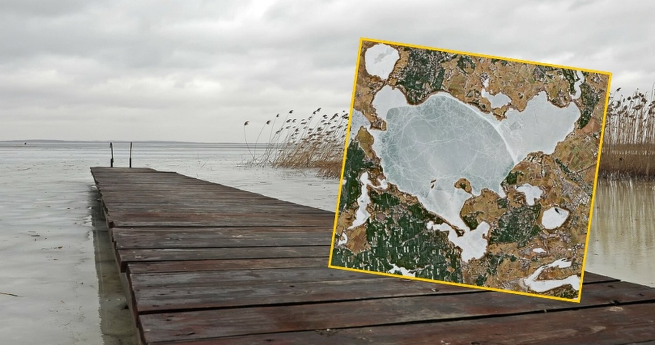 Satelita ujawnia niebezpieczne miejsca na Śniardwach