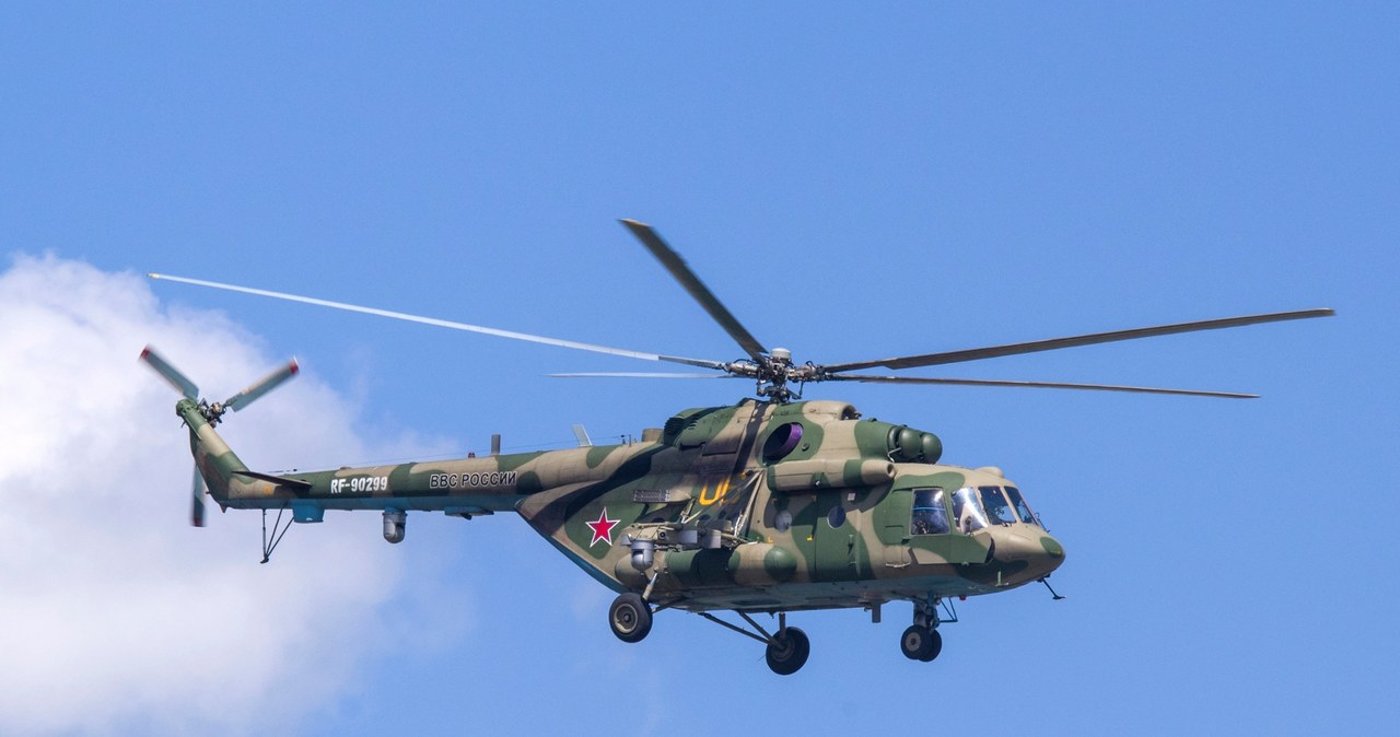Ukraiński dron zestrzelił rosyjski śmigłowiec Mi-8 [FILM]