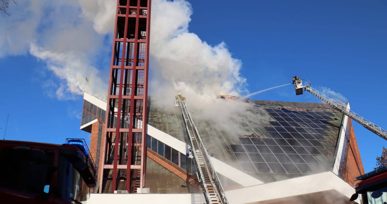 Pożar kościoła w Lublinie opanowany. Niezwykła postawa proboszcza