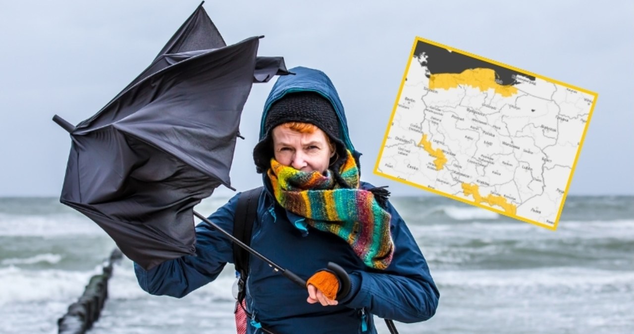 Silny wiatr na północy Polski. Wydano alerty, sporo interwencji