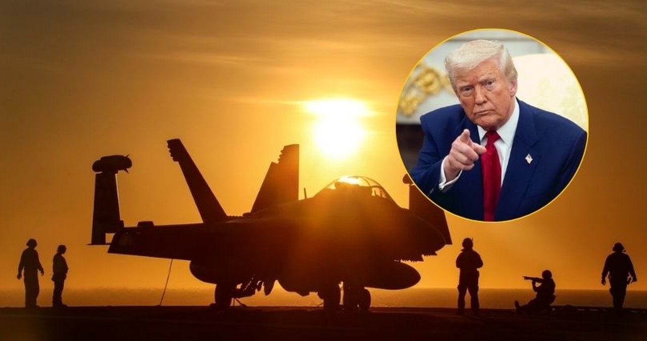 "Mamy wielką armadę koło Iranu". Trump trzyma palec na spuście