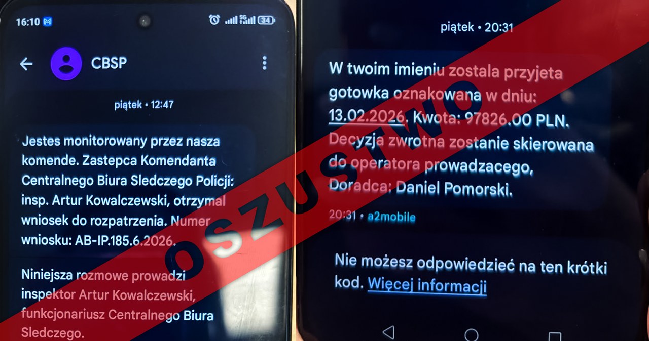 Nie reaguj na te SMS-y. CBŚP o nowym sposobie oszustów