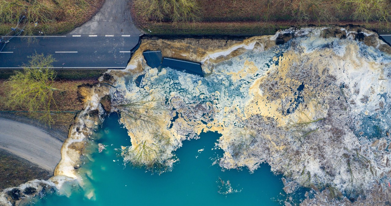 80 metrów drogi nagle zniknęło. Cud, że nikt nie zginął