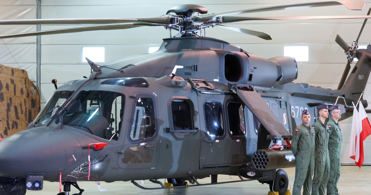Pierwszy śmigłowiec AW-149 z polskiej linii produkcyjnej