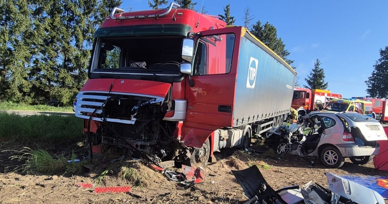 Tragedia koło Lidzbarka. Zginął kierowca