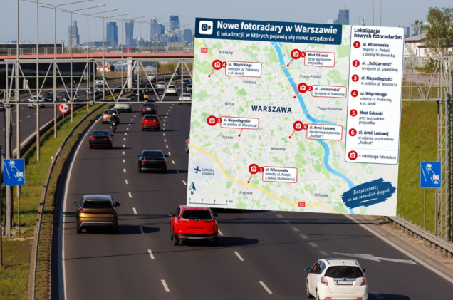 Nowe fotoradary staną w Warszawie. Będą „łowić” w sześciu lokalizacjach