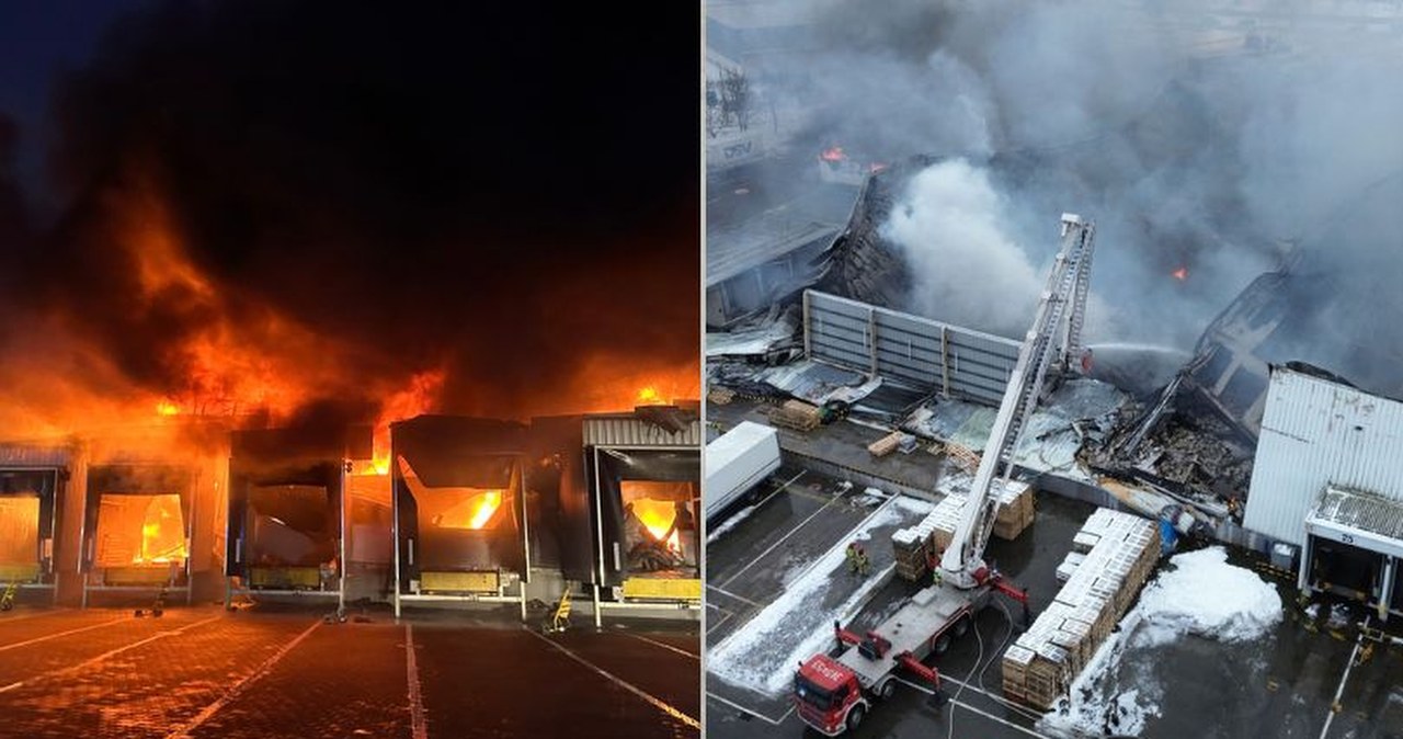 Gigantyczny pożar w Tarnowie Podgórnym. Winne baterie do hulajnóg