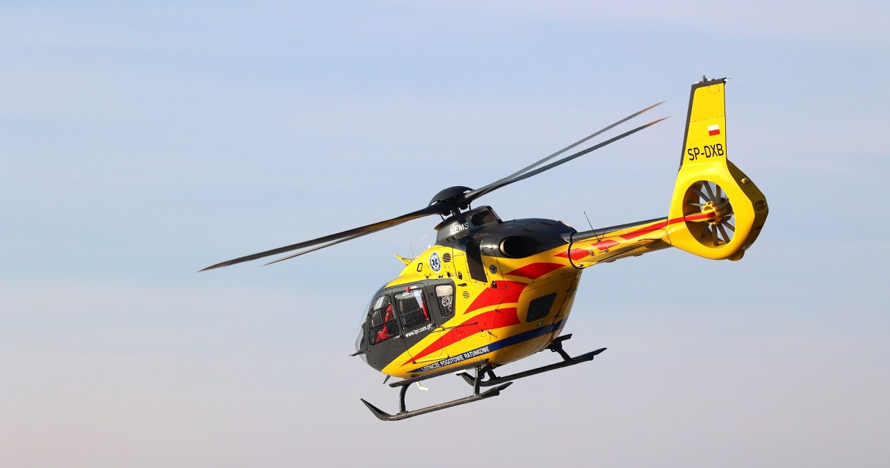 Groźny wypadek w Zachodniopomorskiem. 3-latek zabrany śmigłowcem LPR do szpitala