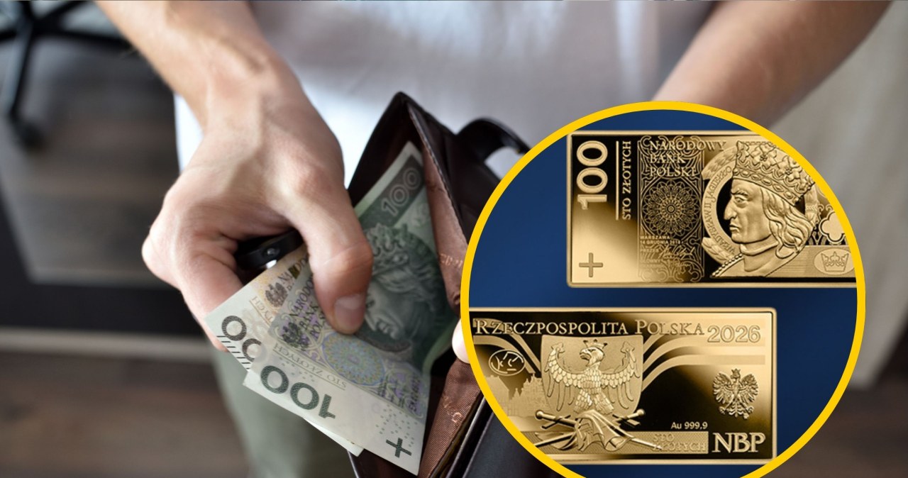 Wygląda jak banknot, ale to moneta. Złote 100 złotych od poniedziałku w obiegu