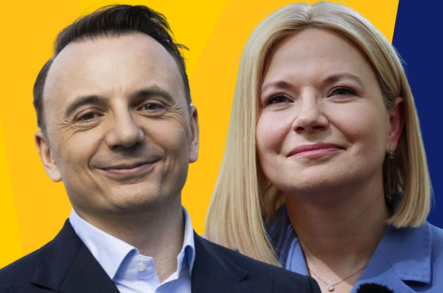 Monika Piątkowska i Łukasz Gibała gośćmi RMF FM dzień po I turze wyborów w Krakowie