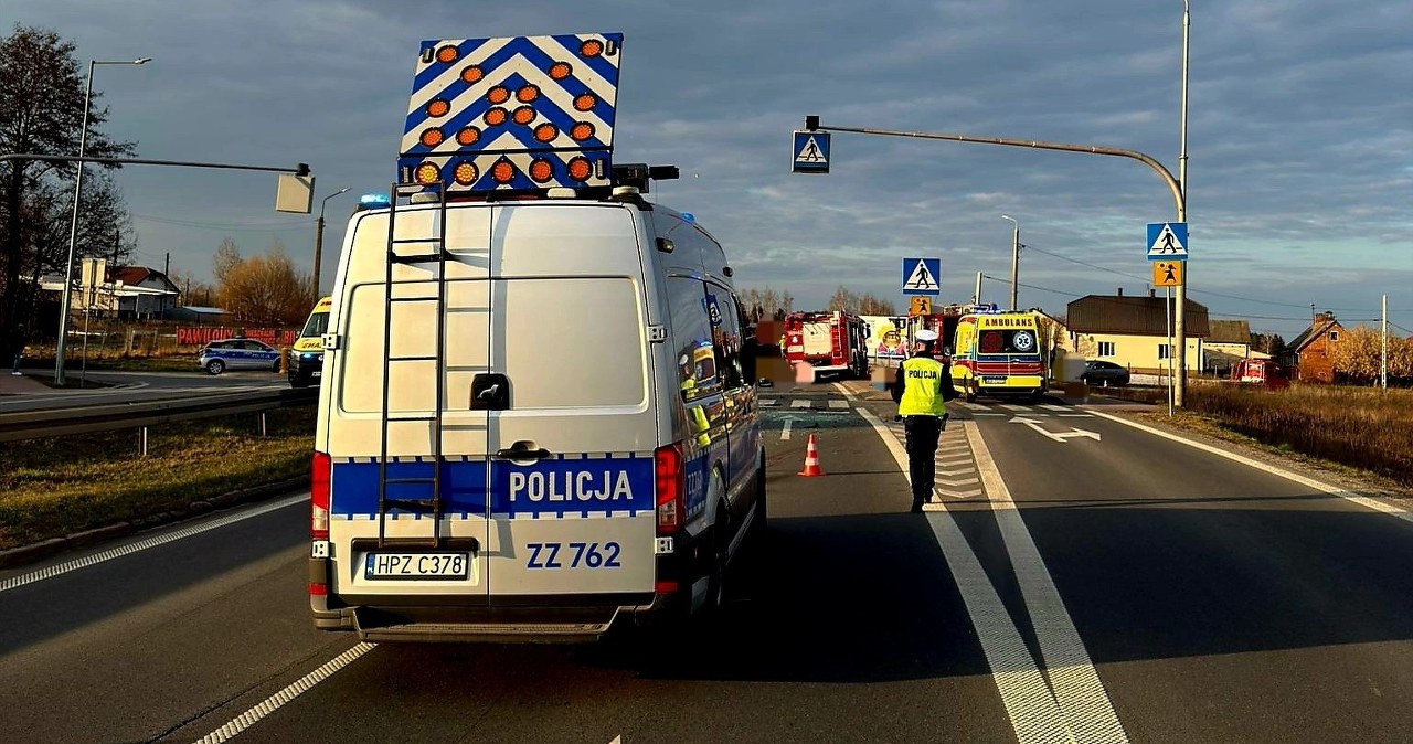 Dramatyczny wypadek przy przejściu dla pieszych. Lądował LPR