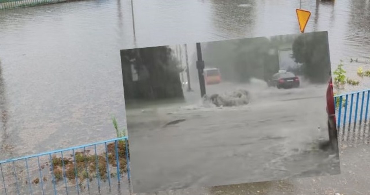 Zalane Kielce. Potężna ulewa nad miastem