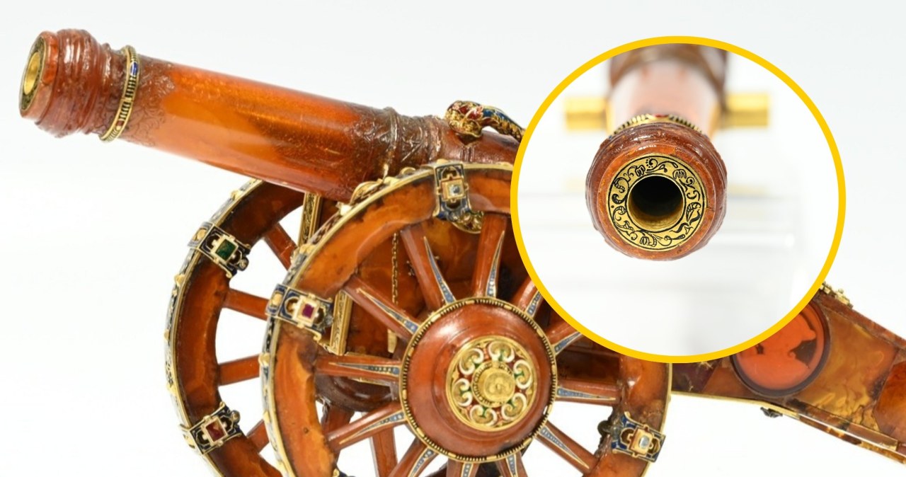 Są tylko dwa takie dzieła na świecie. Bursztynowa armatka wróciła do Gdańska