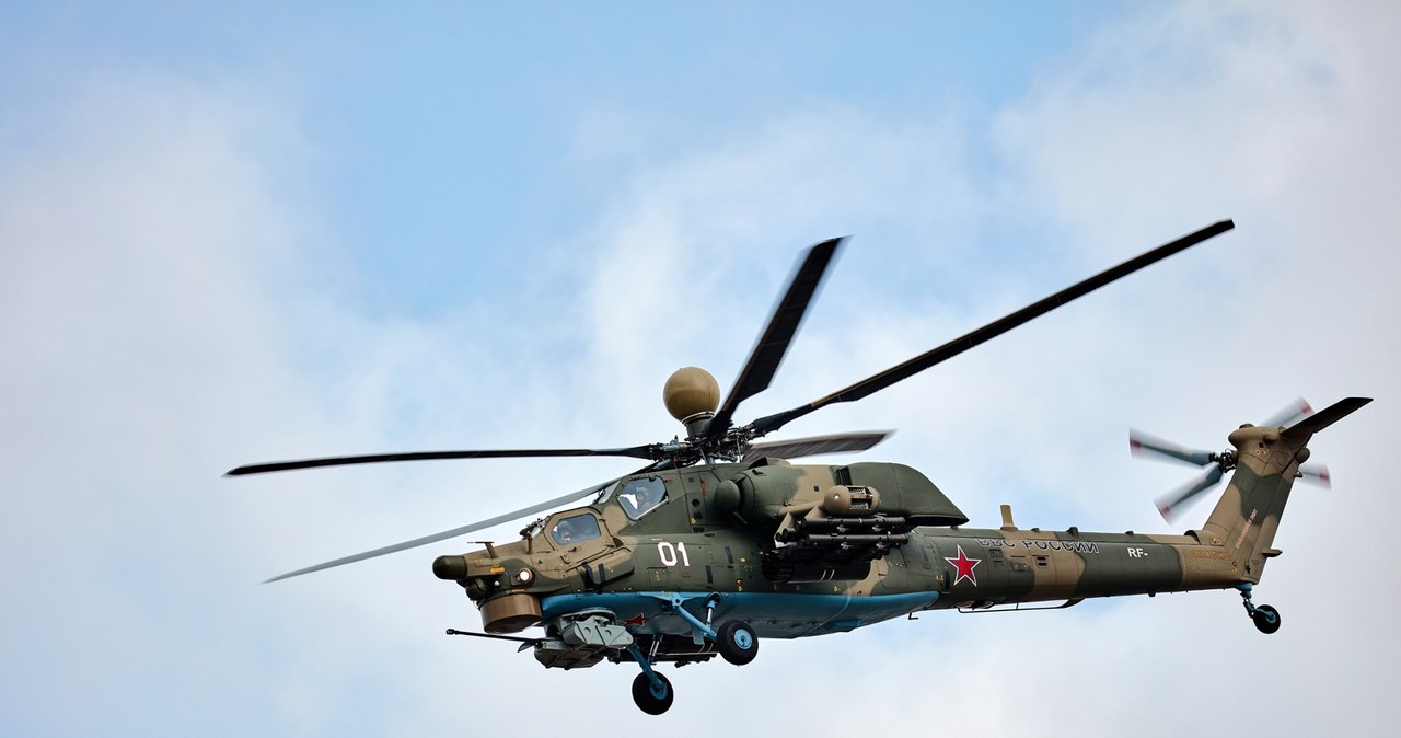 Ukraiński dron zestrzelił rosyjski śmigłowiec Mi-28 [FILM]