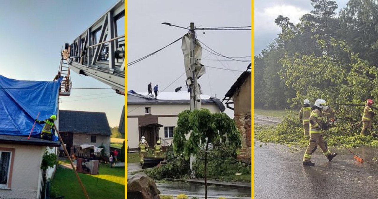 Armagedon pogodowy na południu Polski. Strażacy walczą ze skutkami burz
