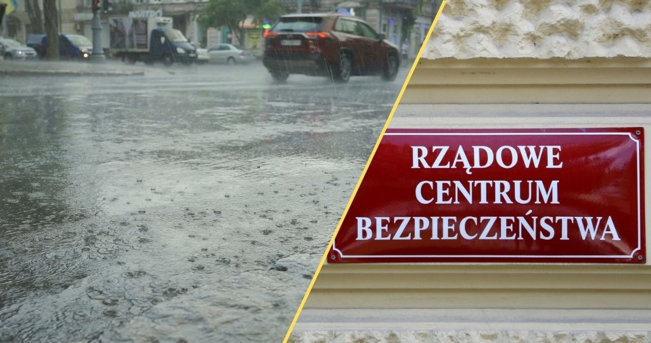 Nad Polskę nadciągają intensywne ulewy. Będzie pilna odprawa w RCB