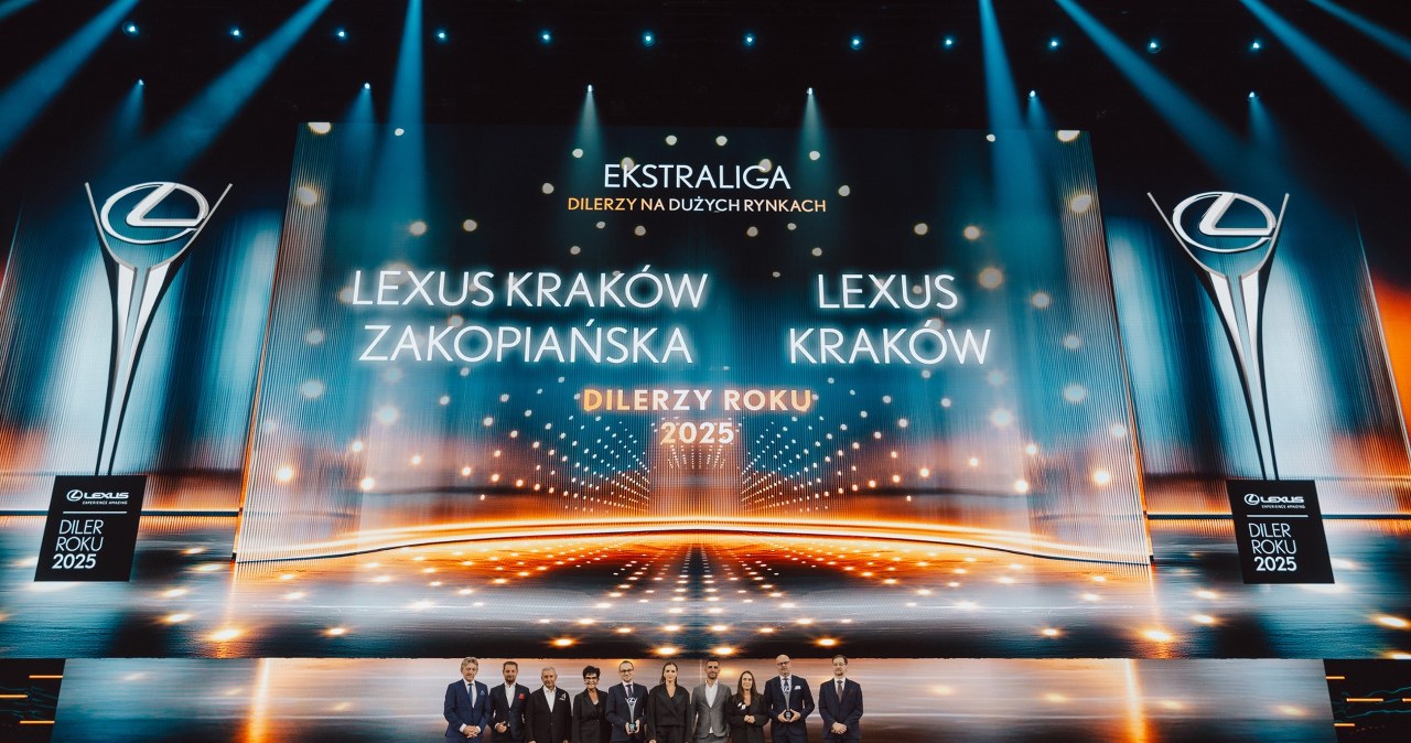 LEXUS KRAKÓW-ZAKOPIAŃSKA I LEXUS KRAKÓW Z PRESTIŻOWĄ NAGRODĄ W KONKURSIE DILER ROKU 2025!