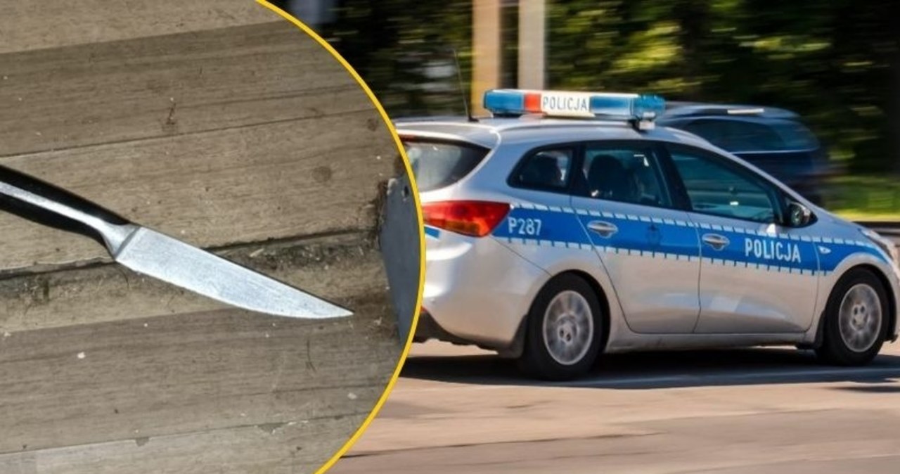 Rzucił się z nożem na policjantów. Szokujący atak w Małopolsce