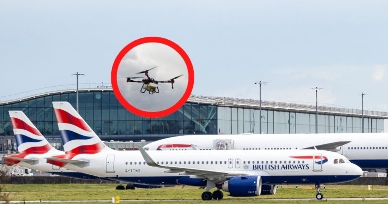 O włos od tragedii na Heathrow. Dron omal nie uderzył w samolot pasażerski