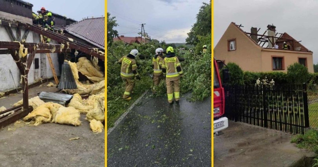 Uszkodzone dachy, zalane domy. Superkomórki burzowe nad Polską