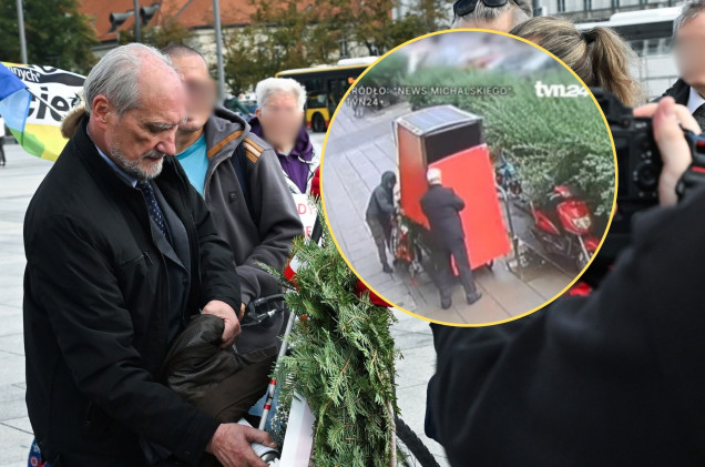 Kto ukradł wieniec z wózka rowerowego? „Mógł to być Macierewicz”