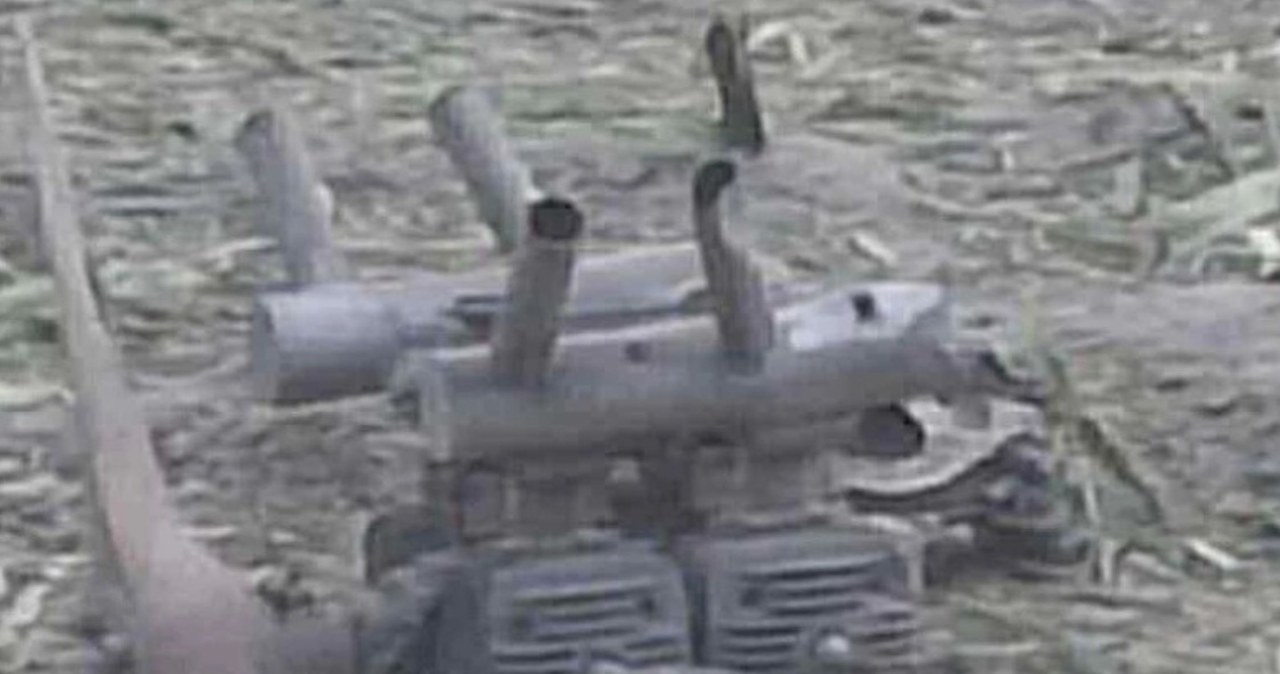 Osiny: Napis na dronie "prawdopodobnie w języku koreańskim"