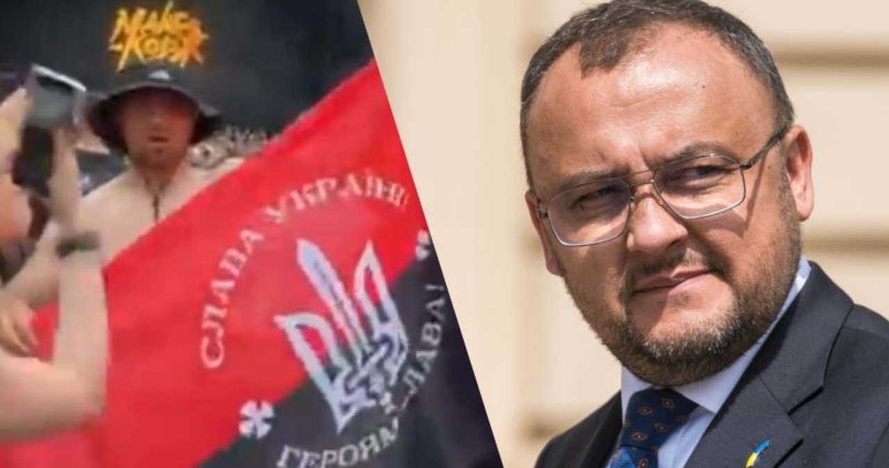 Flaga UPA na Narodowym. Ambasador Ukrainy w Polsce przerywa milczenie