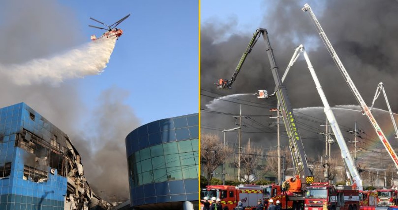 Ogromny pożar w Korei Południowej. Zginęło co najmniej 10 osób