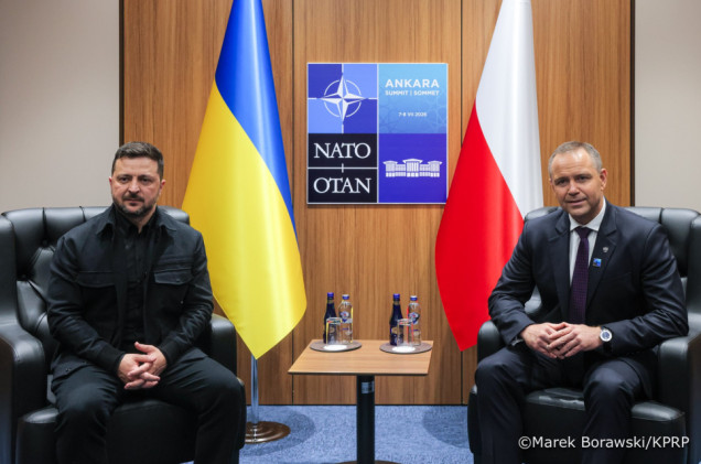 Nawrocki i Zełenski rozmawiali w Ankarze. UPA wśród tematów