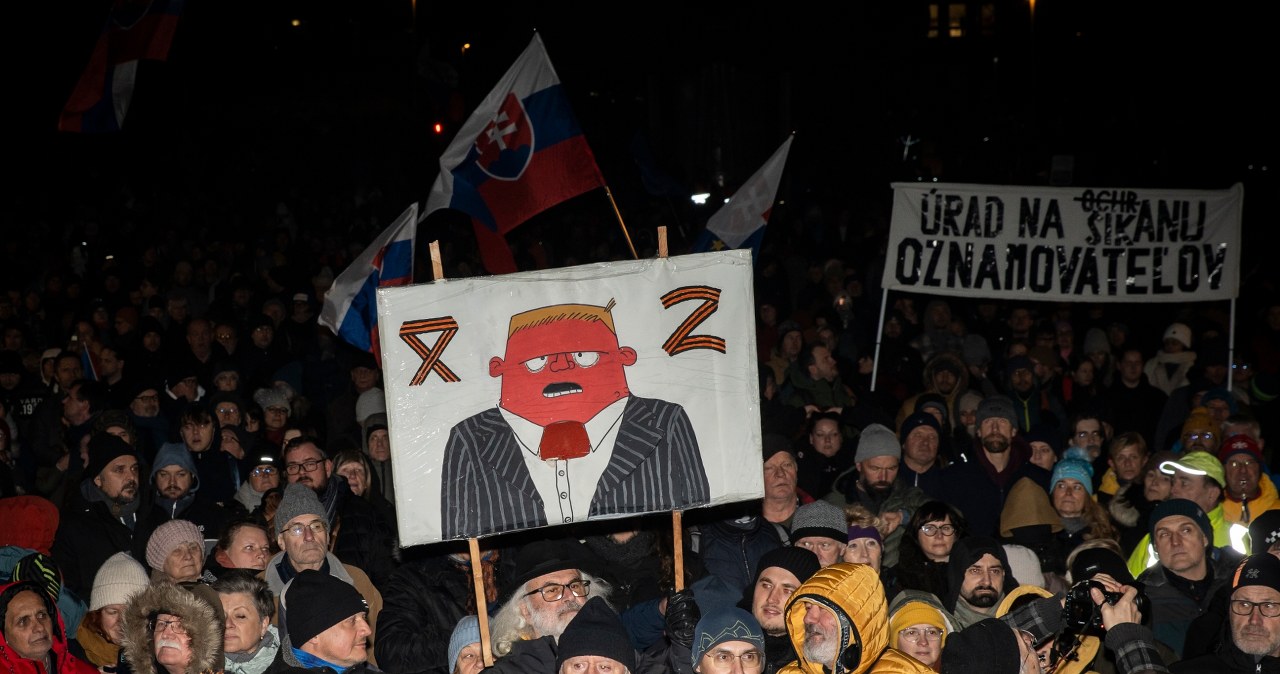 "Mafia" na ustach protestujących przeciw rządowi. Tysiące na ulicach Słowacji