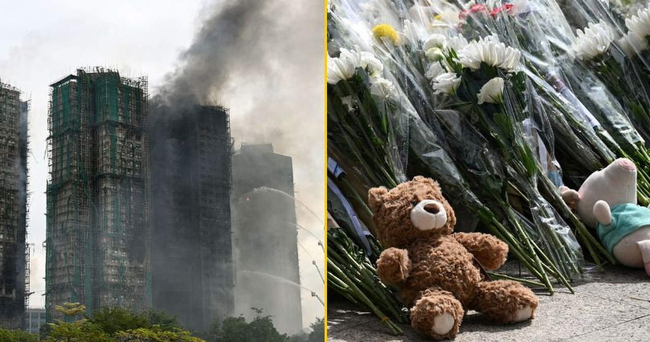 Najmłodsza ofiara miała rok, najstarsza 97 lat. Przeszukano pogorzelisko w Hongkongu