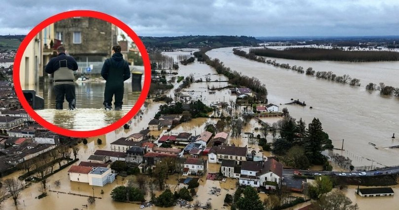 Francja zmaga się z powodzią. Żywioł odciął od prądu kilka tysięcy gospodarstw