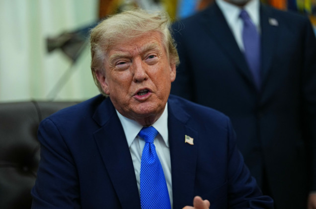 „Są już pewne postępy”. Donald Trump mówił o wojnie w Ukrainie