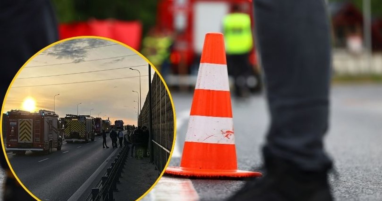 Pięć samochodów zderzyło się koło Łomianek. Są ofiary śmiertelne